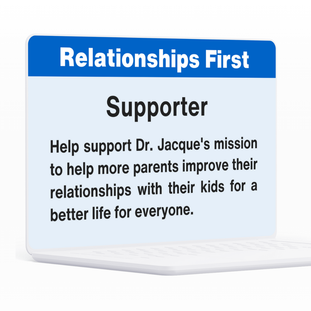 Relationships First Supporter - Help Support Dr. Jacque's YouTube Channel & Newsletter