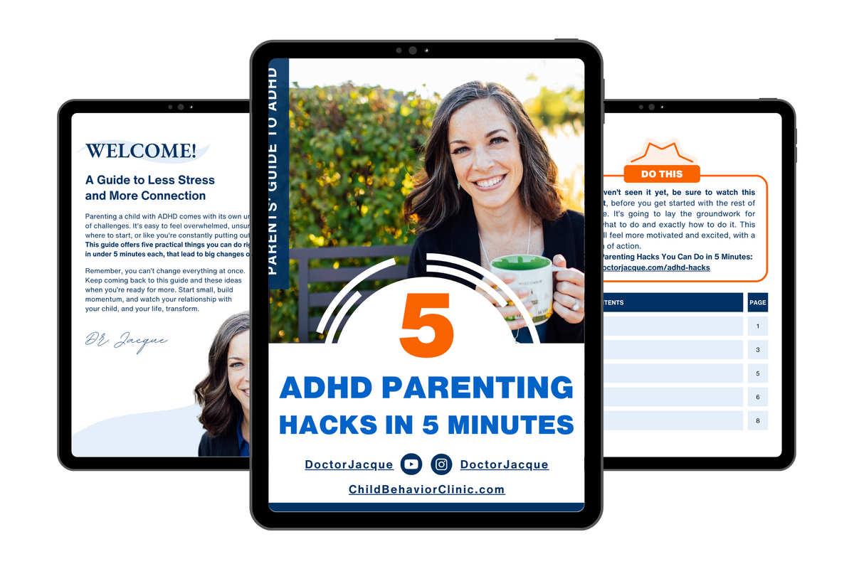 5 ADHD Parenting Hacks in Under 5 Minutes - FREE GUIDE – Child Behavior ...